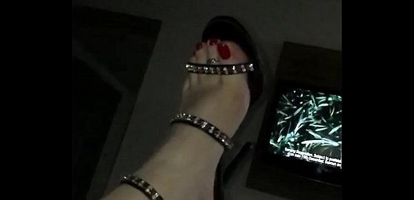 My new shoes,ankle bracelet and toe ring